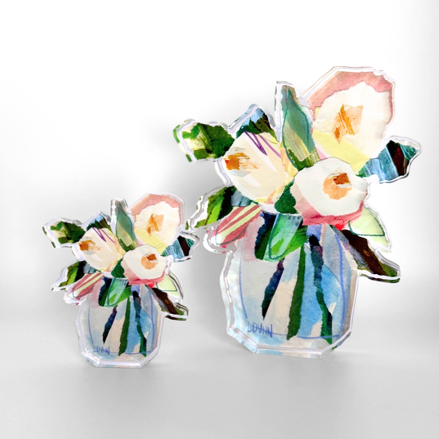 Garden Jar Floral Acrylic: Large