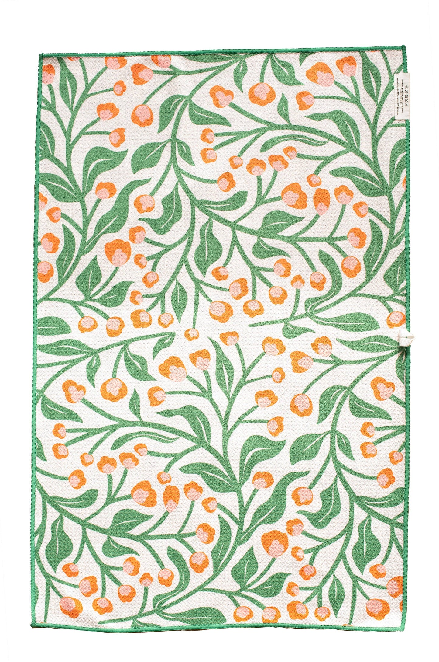 Olive Gardenia: Reversible Hand Towel: Green / Hand Towel