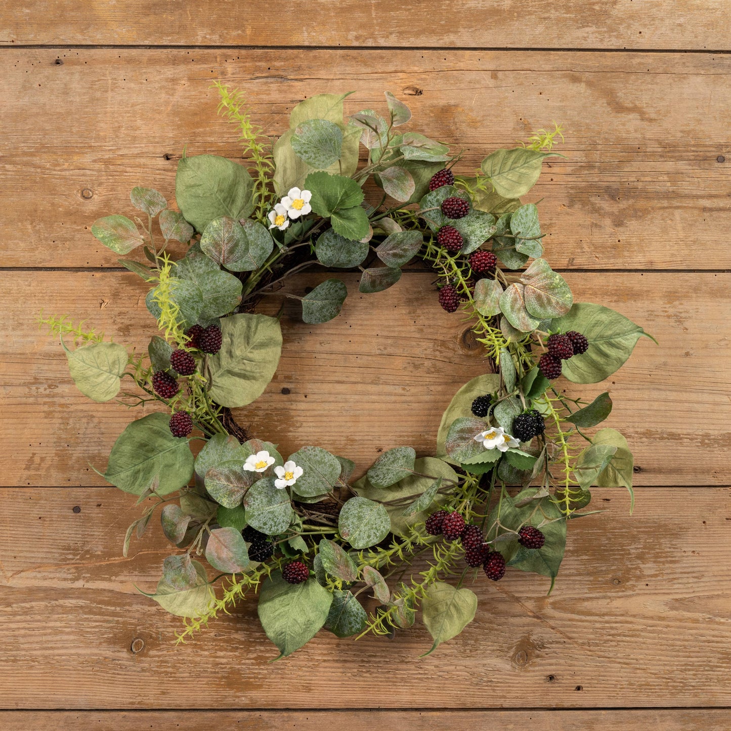 24" BLACKBERRY & RASPBERRY WREATH