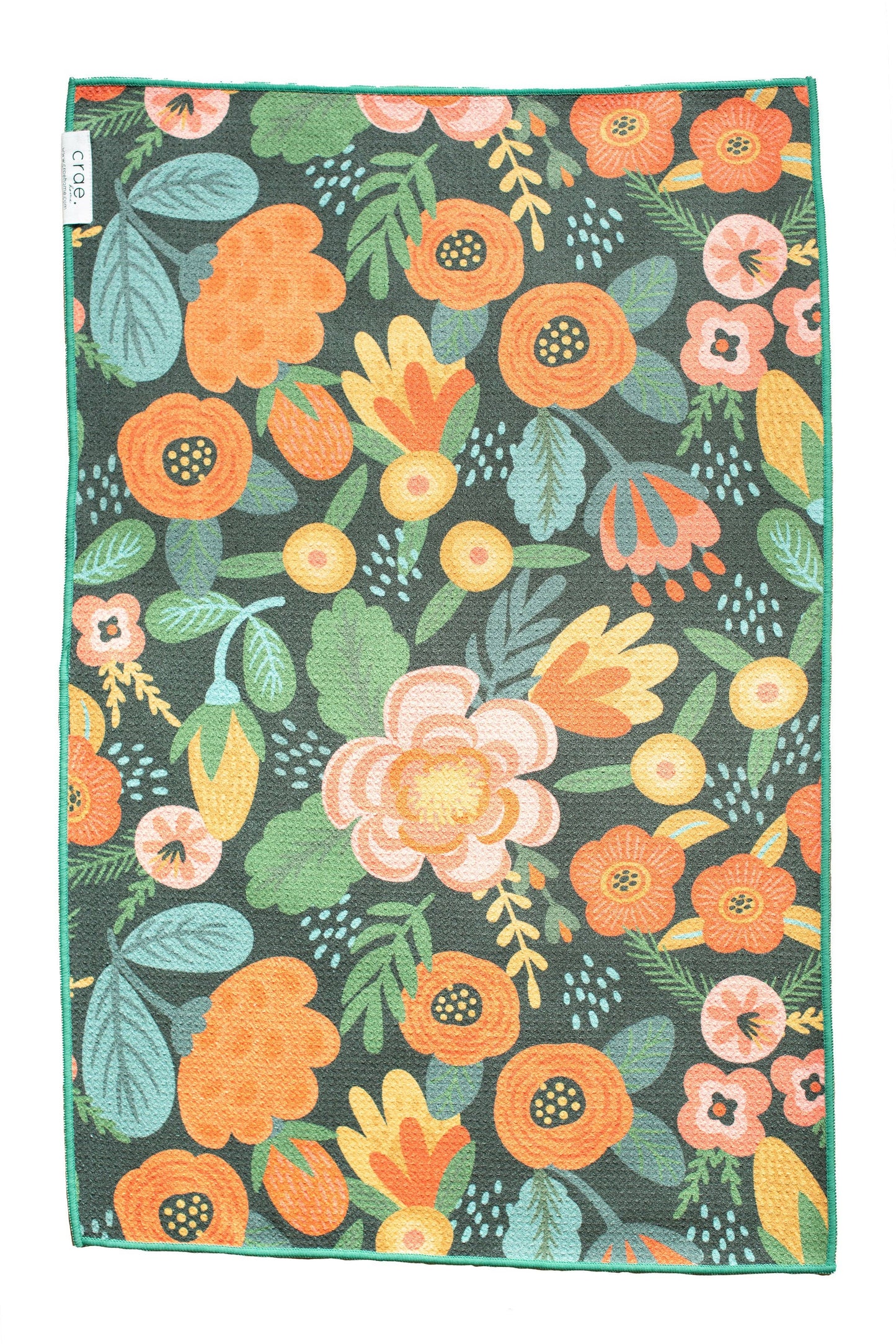 Olive Gardenia: Reversible Hand Towel: Green / Hand Towel