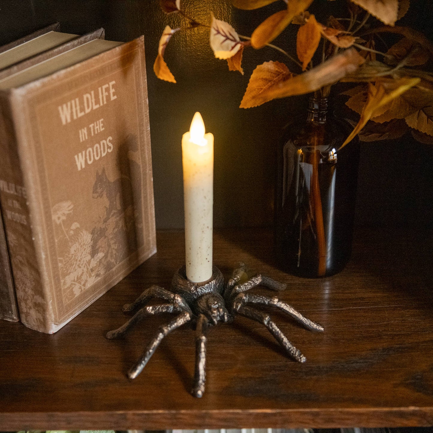 TARANTULA TAPER CANDLE HOLDER
