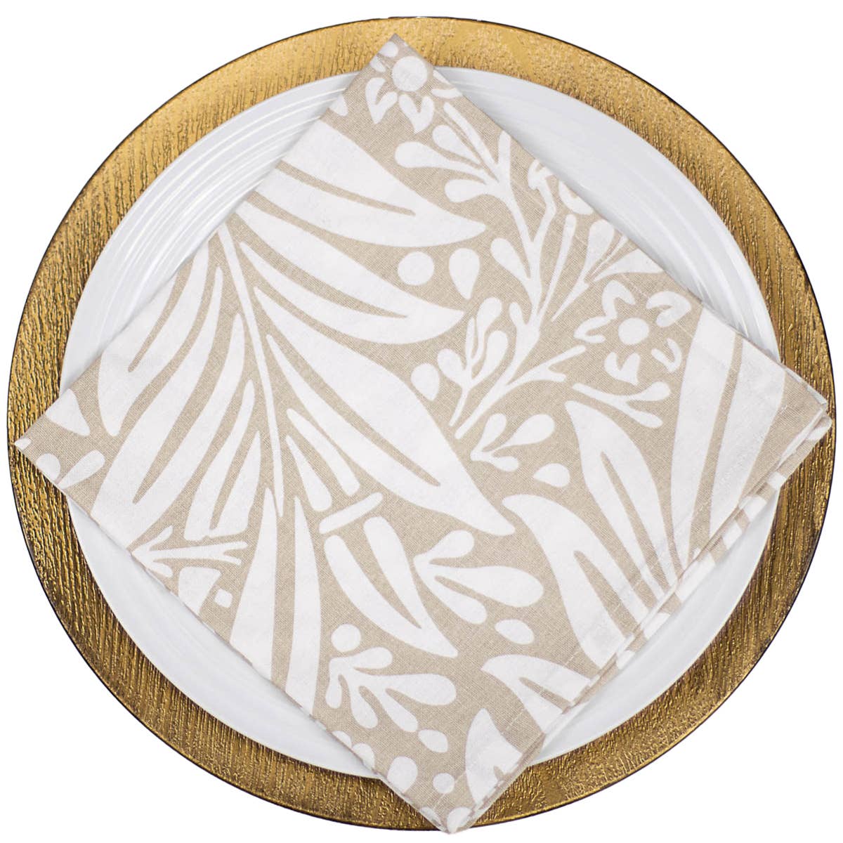 Dutton Napkin Oat/Soft White 18x18