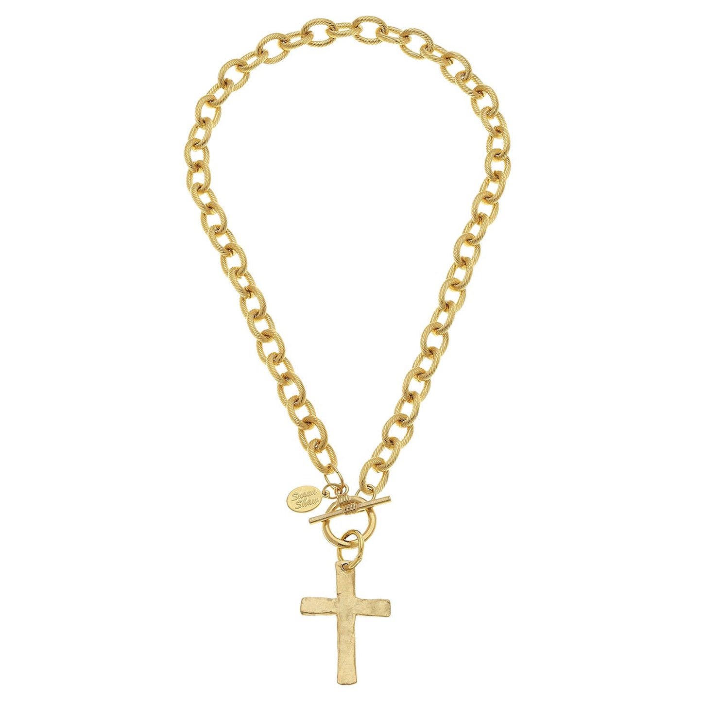 Classic Cross Toggle Necklace