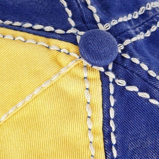 Sunflower Bejeweled Glitz Two-Toned Cap, Adjustable: Fuchsia/Charcoal