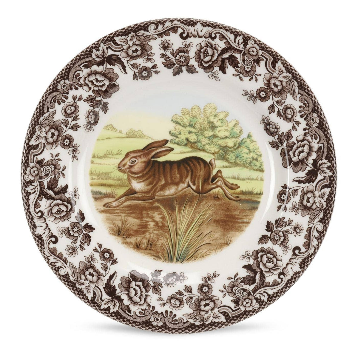 Portmeirion, Spode, Pimpernel, Nachtmann, Wrendale Designs - Spode Woodland Salad Plate 8 inch (Rabbit)