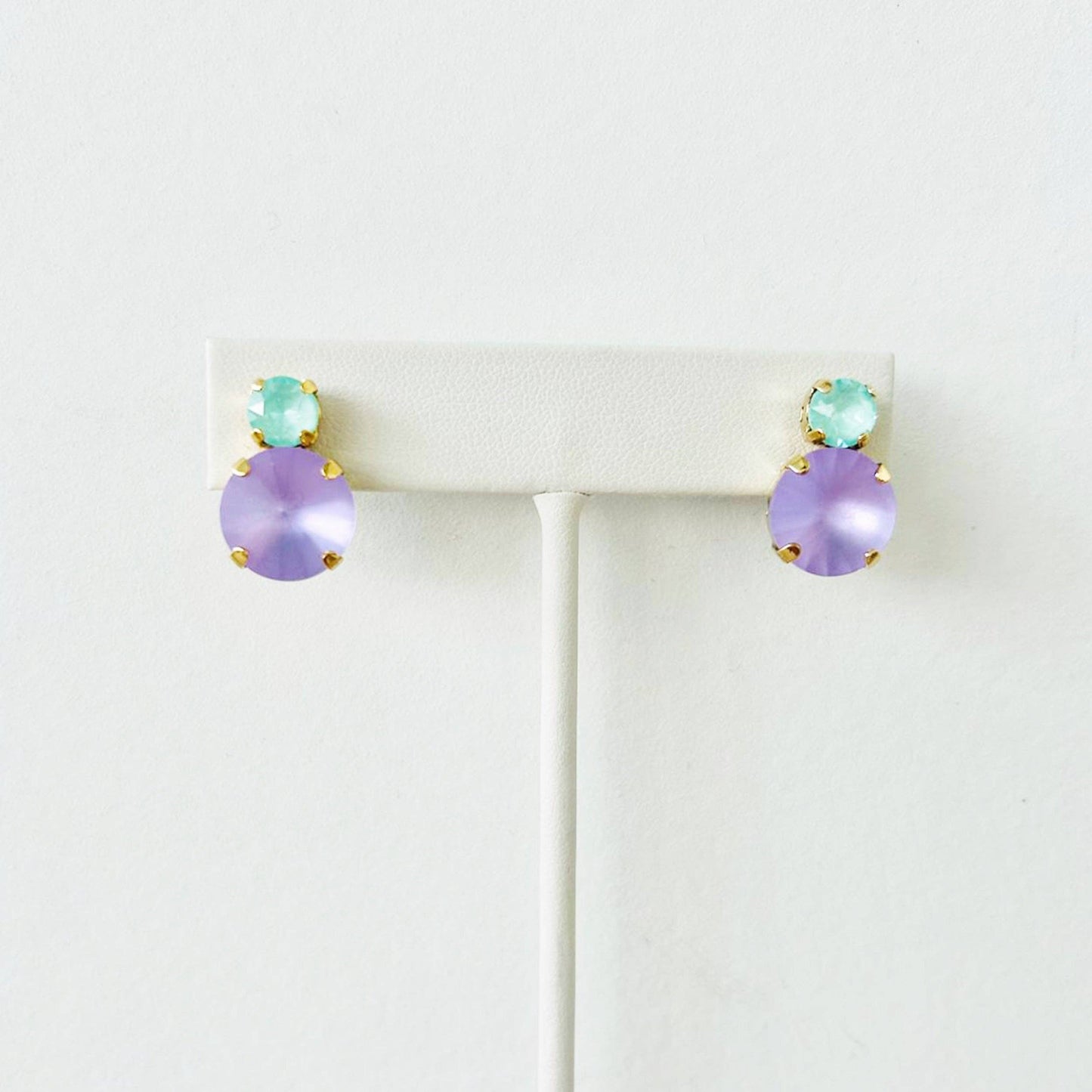 Baby Maegan Earrings in Fairy Dust: Ultra Petal Pink