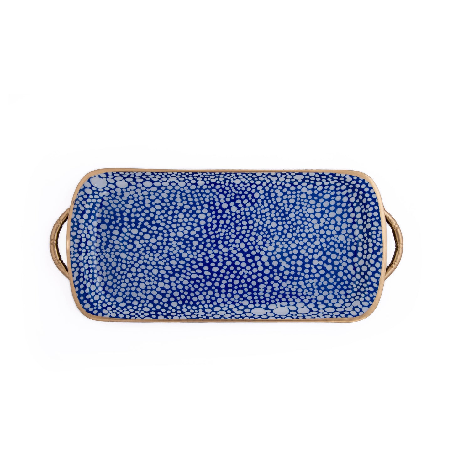 Shagreen Sasha Platter: Blue & White