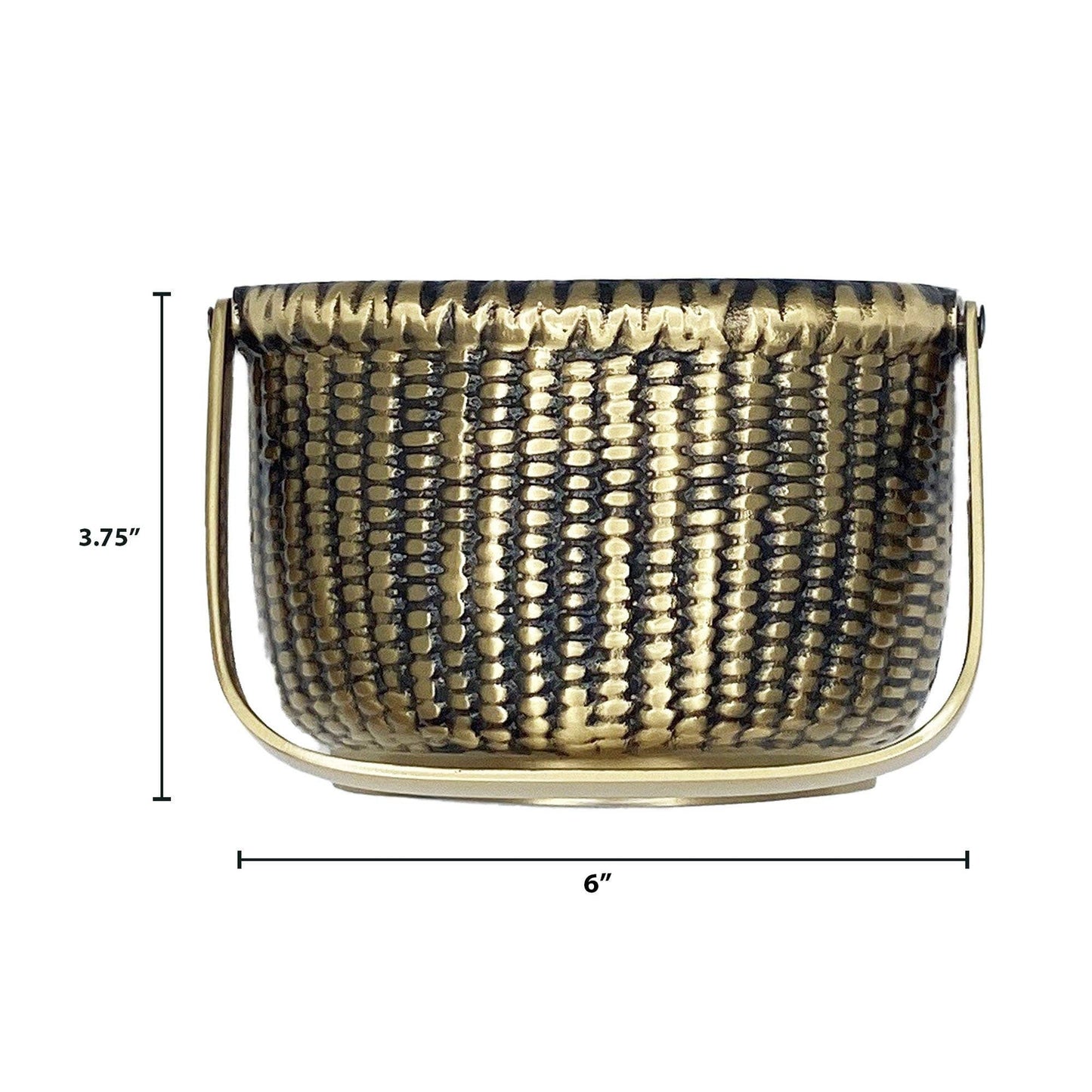 Nantucket Basket Door Knocker: Brass