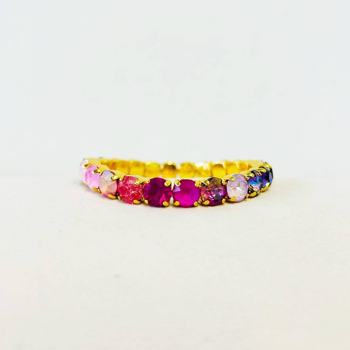 Oakland Stretch Bracelet in Mixes: Watermelon Ombre / Small