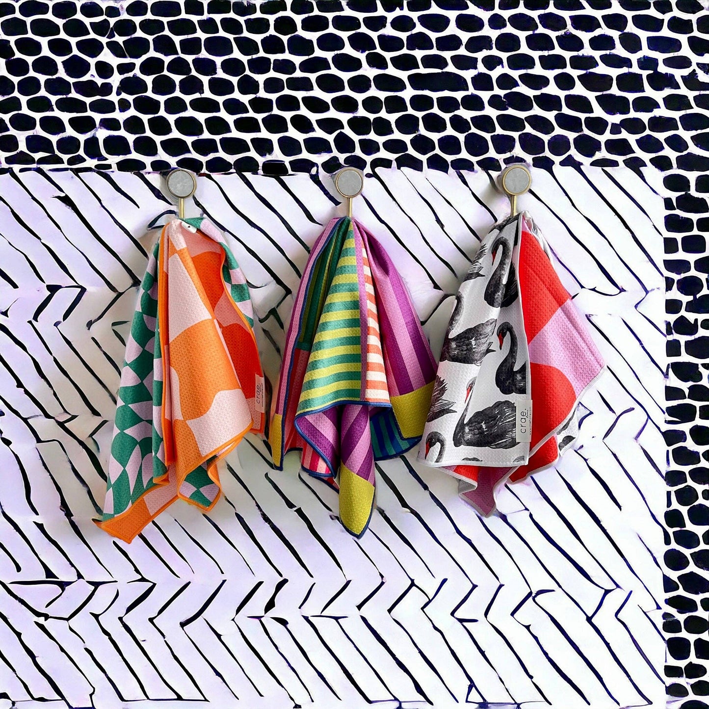 Piper: Reversible Hand Towel: Multi / Hand Towel