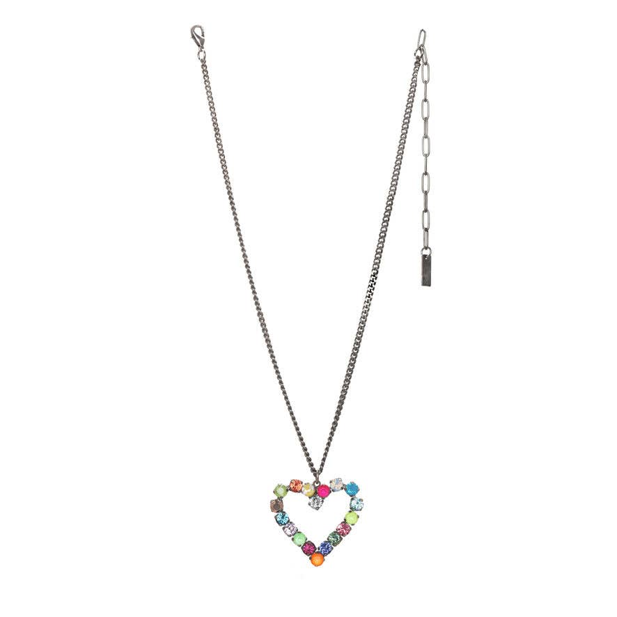Mini Heart POP Necklace: Antique Gold