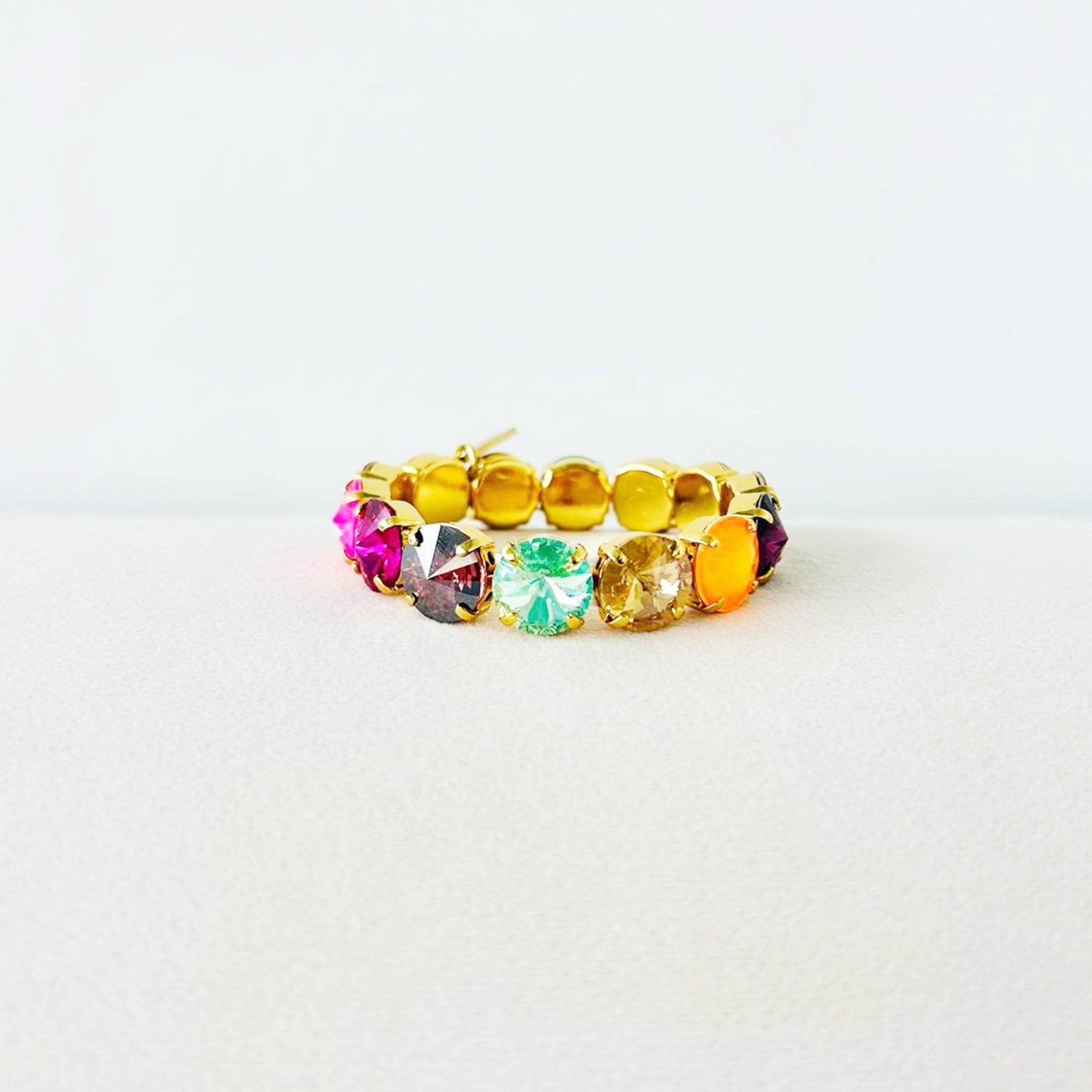 Croatia Stretch Bracelet in Mixes: Watermelon / Medium