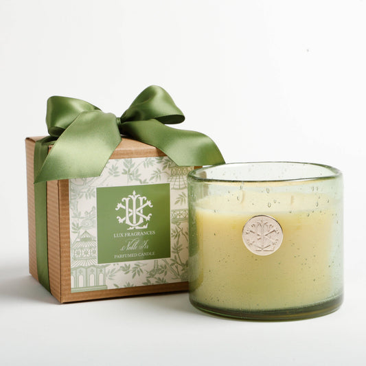 Noble Fir - Fall 13 oz Candle in Green Glass in Box with Bow MIN 6