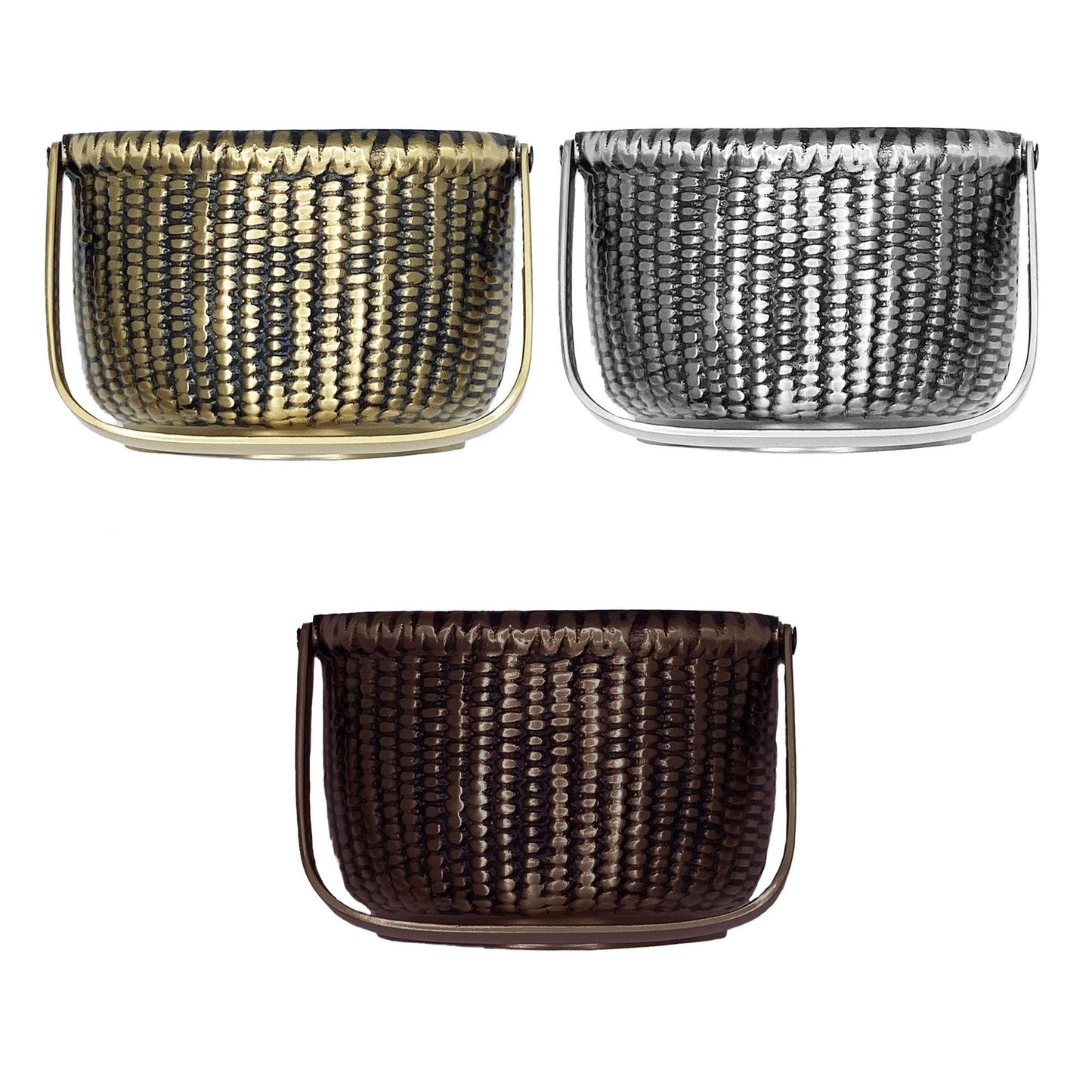 Nantucket Basket Door Knocker: Brass
