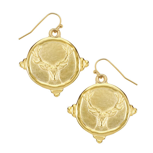 Stag Drop Earrings