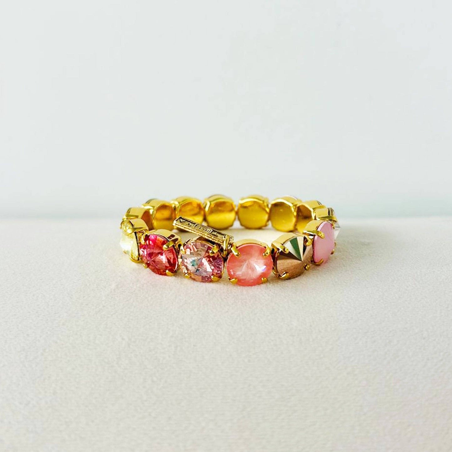 Croatia Stretch Bracelet in Mixes: Watermelon / Medium