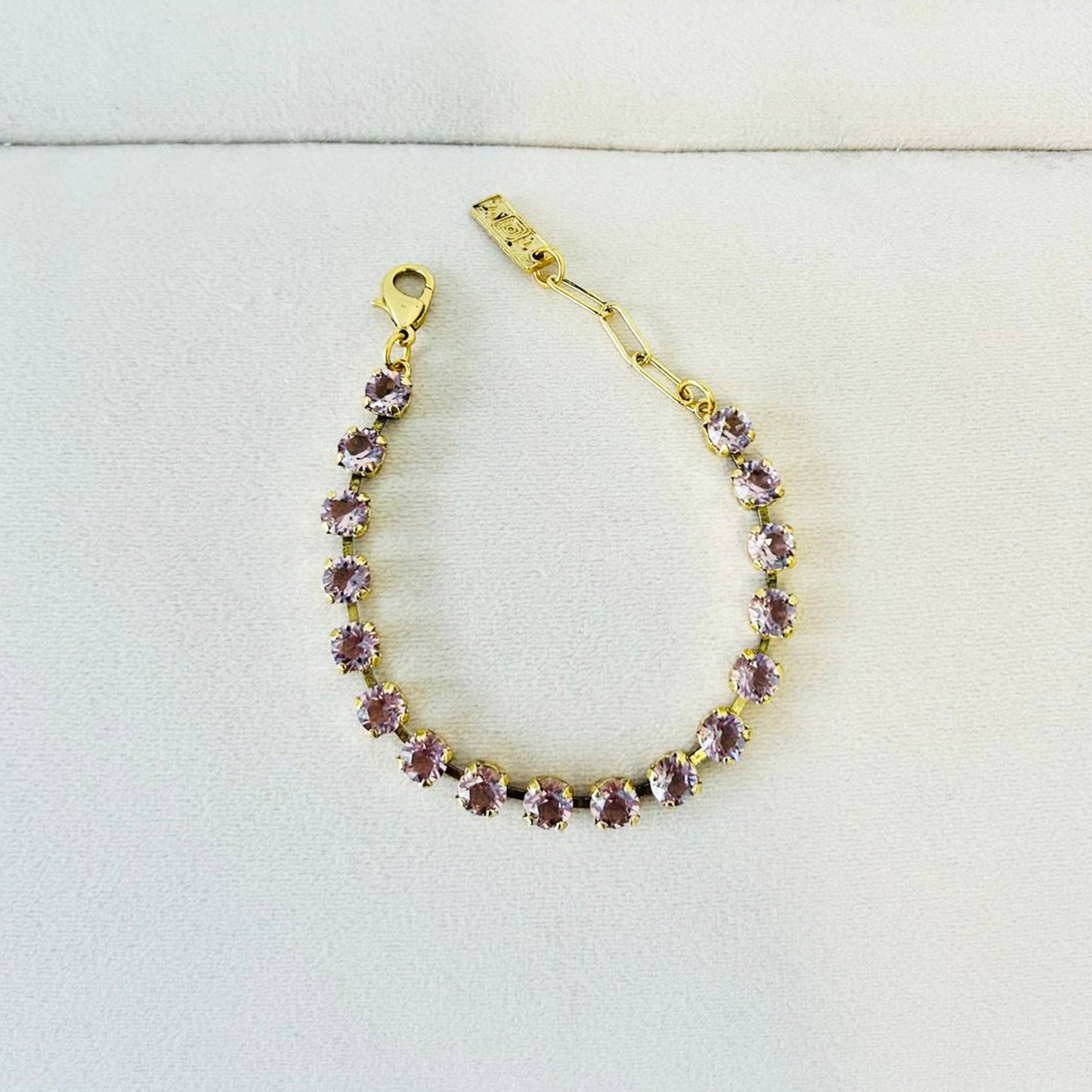 Sarina Bracelet in Fairy Dust / Unfoiled: Chrysolite Unfoiled