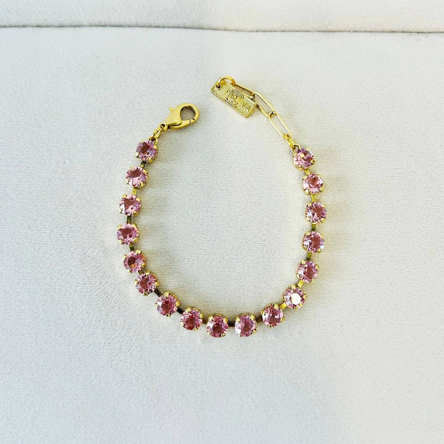 Sarina Bracelet in Fairy Dust / Unfoiled: Chrysolite Unfoiled