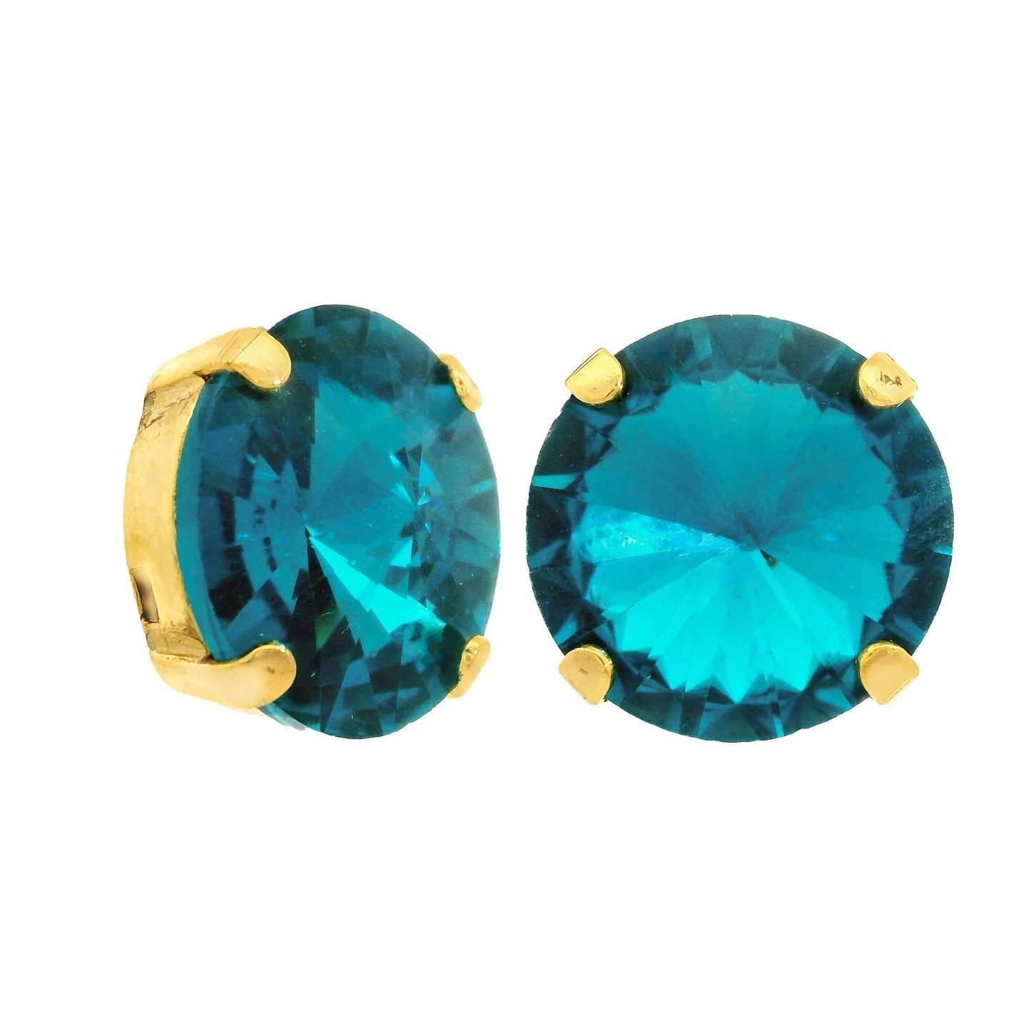 The Basics Studs: Aqua Bohemica Champagne