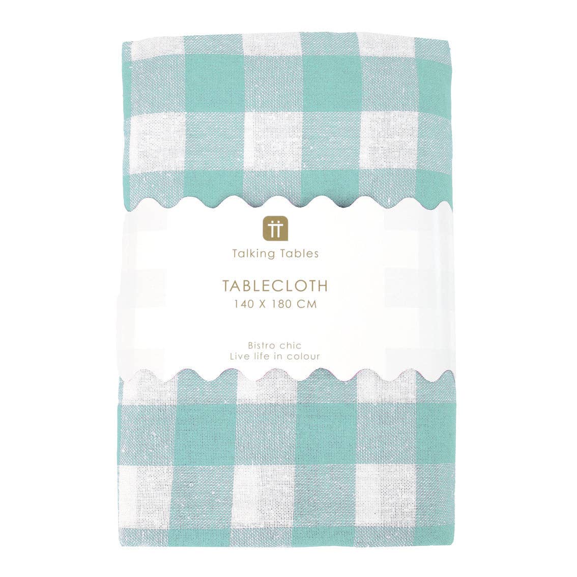 Mint & White Gingham Tablecloth | Spring Tableware |