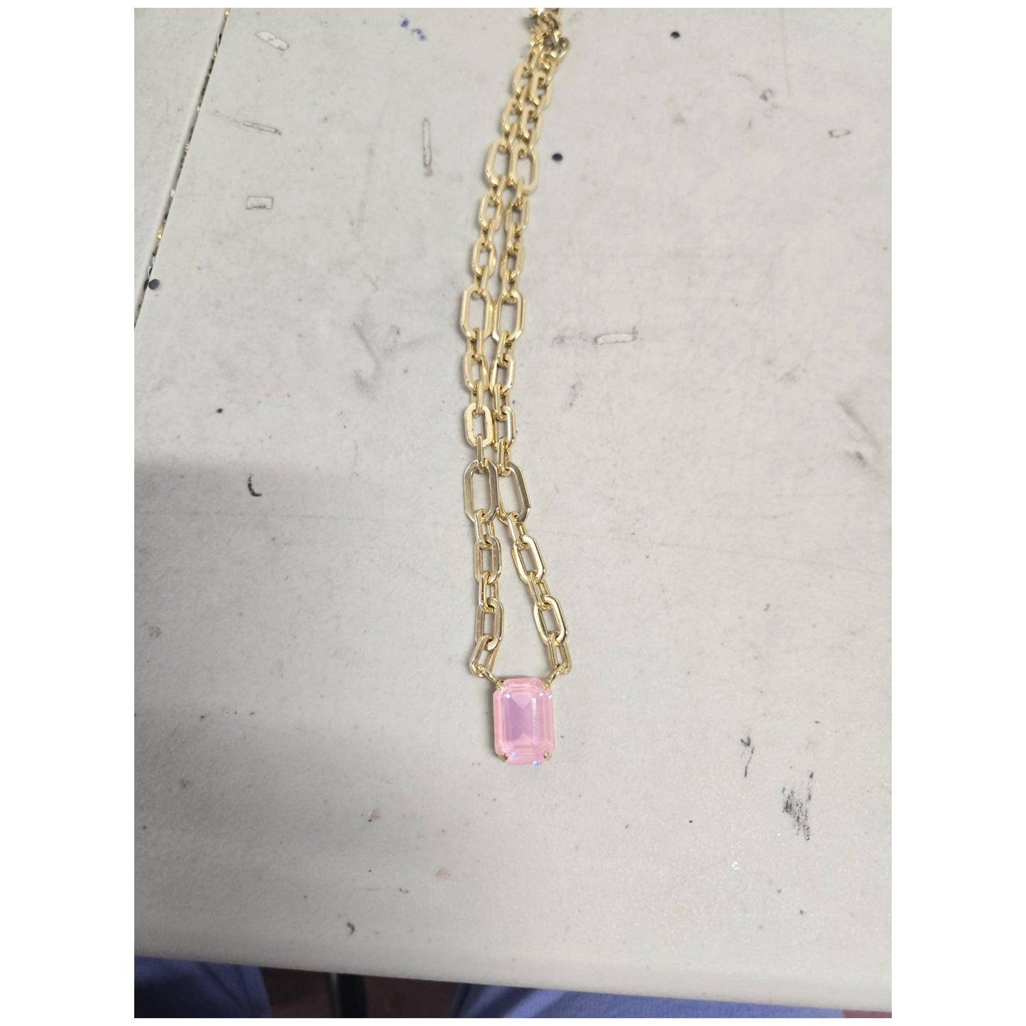 Dereka Necklace in Fairy Dust: Ultra Mint Moon