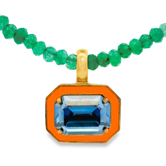 Dakota Necklace in Orange