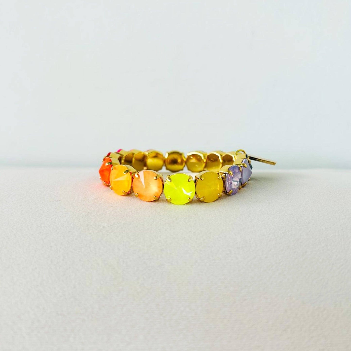 Croatia Stretch Bracelet in Mixes: Watermelon / Medium