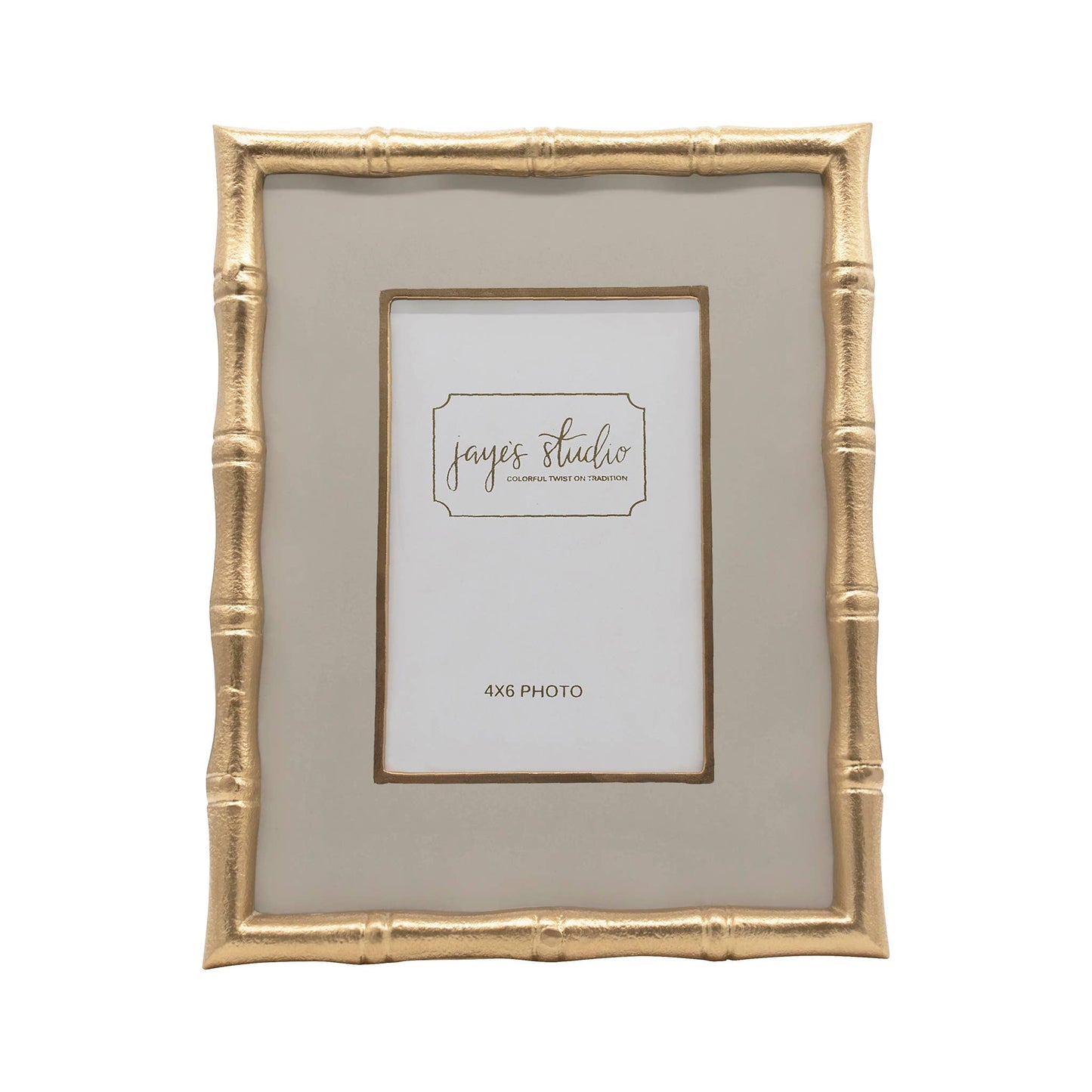 Gracie Chang Mai Photo Frame: Taupe / 4 x 6
