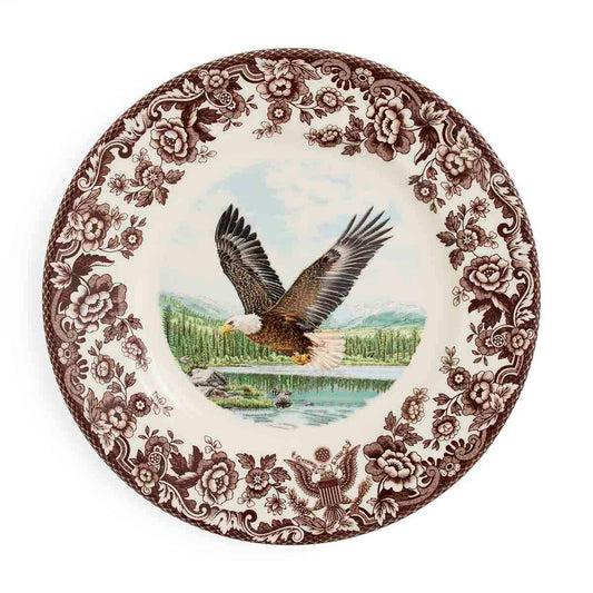 Portmeirion, Spode, Pimpernel, Nachtmann, Wrendale Designs - Woodland Eagle 250th Anniversary SALAD PLATE 8" EAGLE