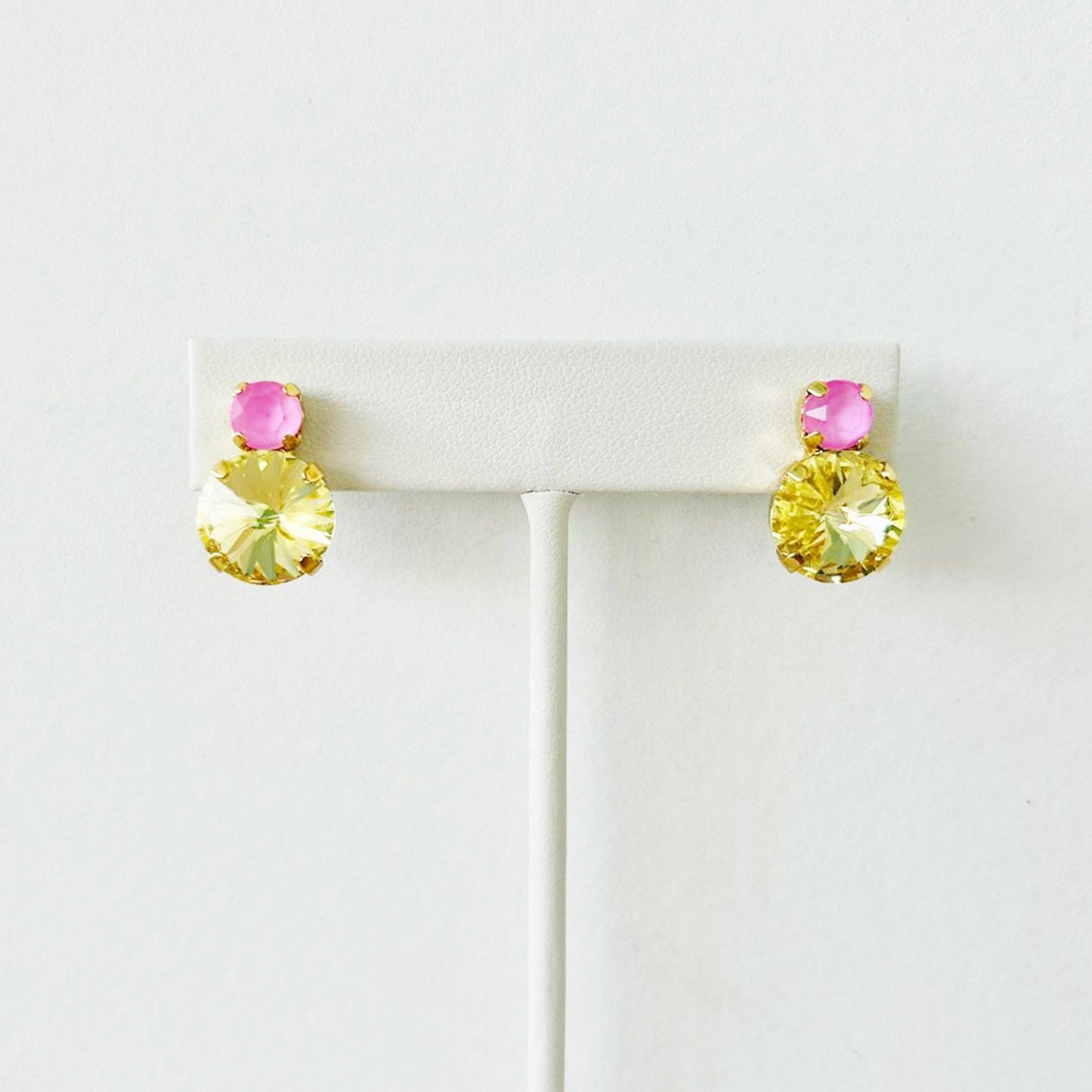Baby Maegan Earrings in Fairy Dust: Ultra Petal Pink