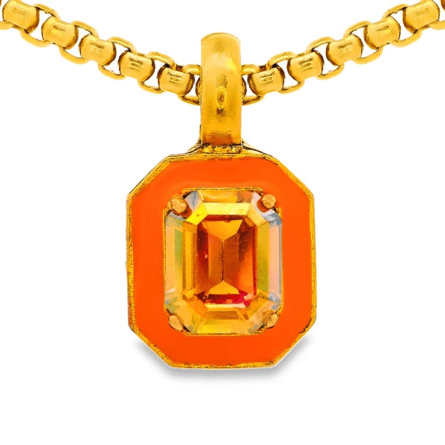 Dakota Pendant Necklace: Jean Blue