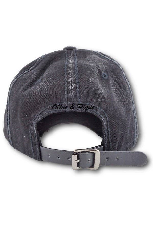 Abstract Bejeweled Bling Glitz Cap, Adjustable: Sky Blue + Silver/Clear