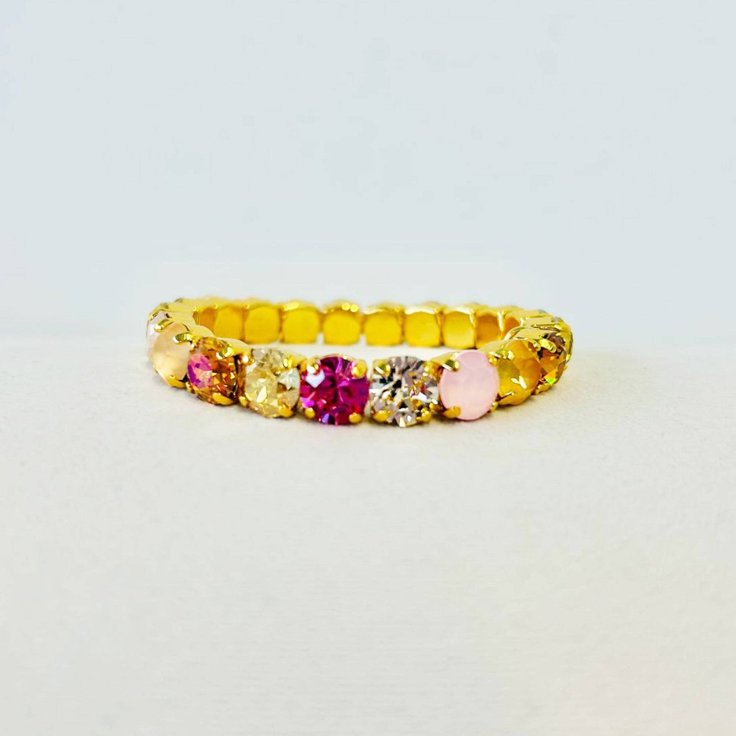 Oakland Stretch Bracelet in Mixes: Watermelon Ombre / Small