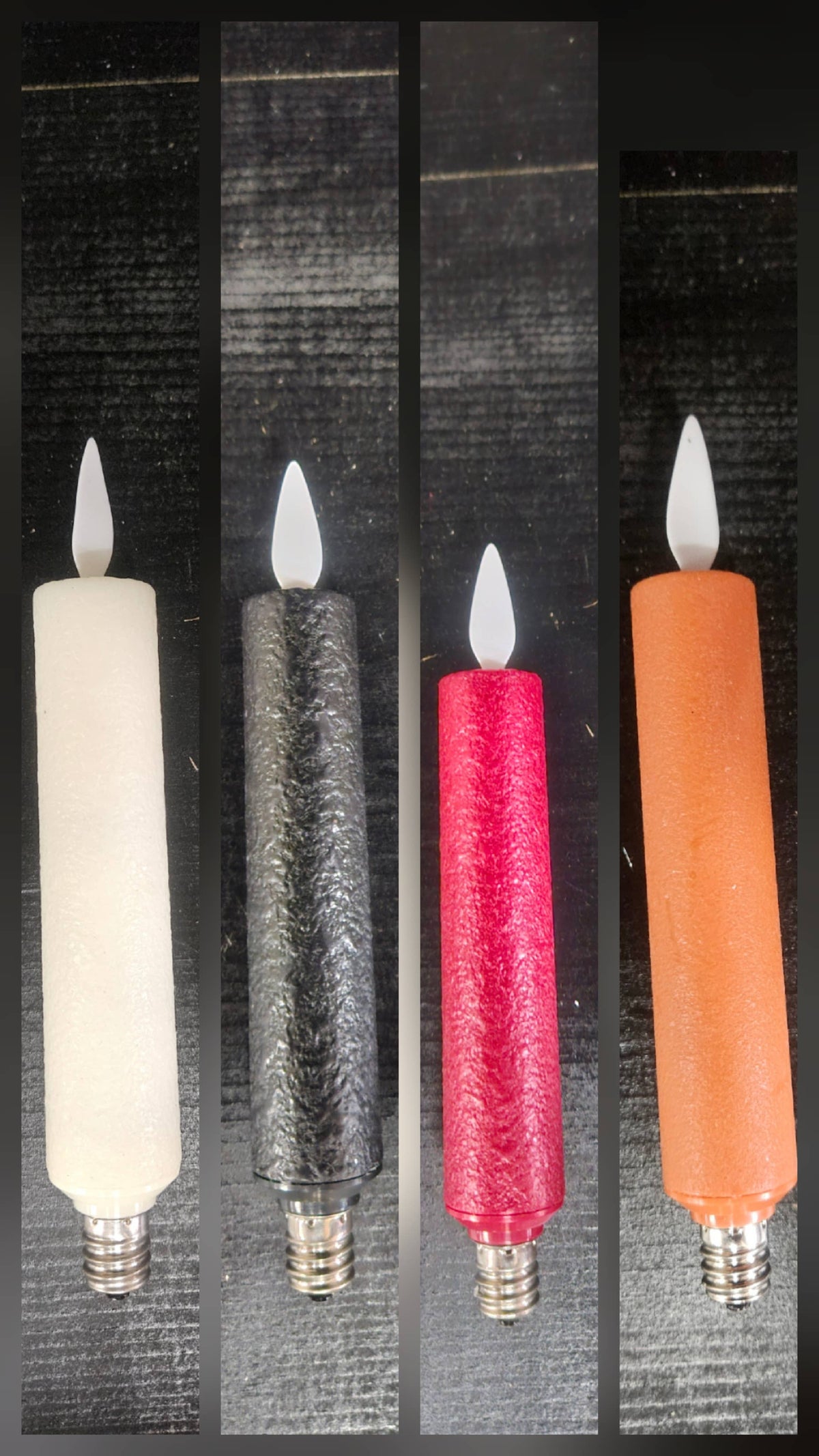 Wholesale Home Decor - Electric Moving Flame LED Candle 5.5in: Cream
