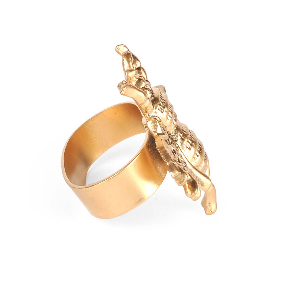 Bee Napkin Ring (4pk): Gold