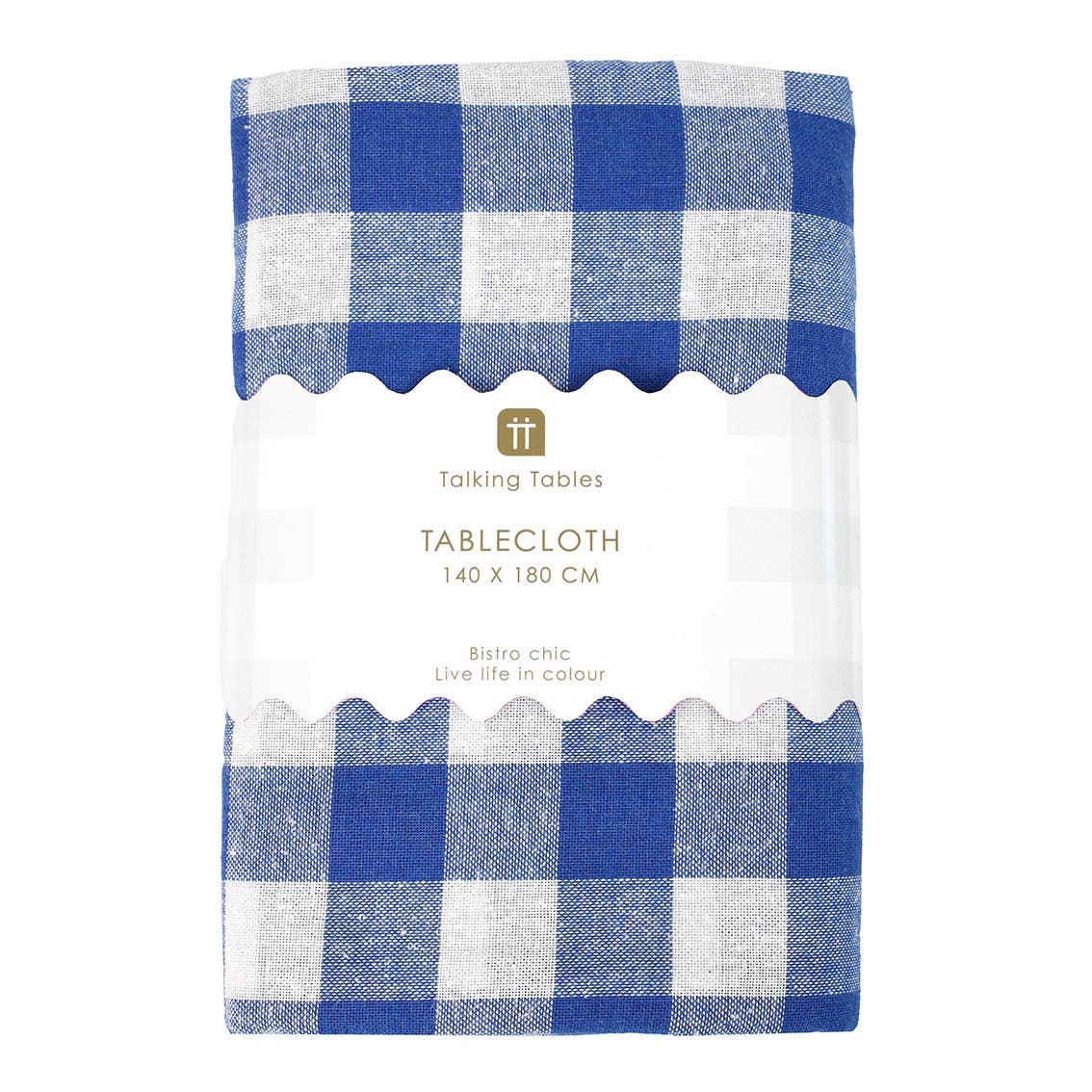 Blue & White Gingham Tablecloth | Tableware |