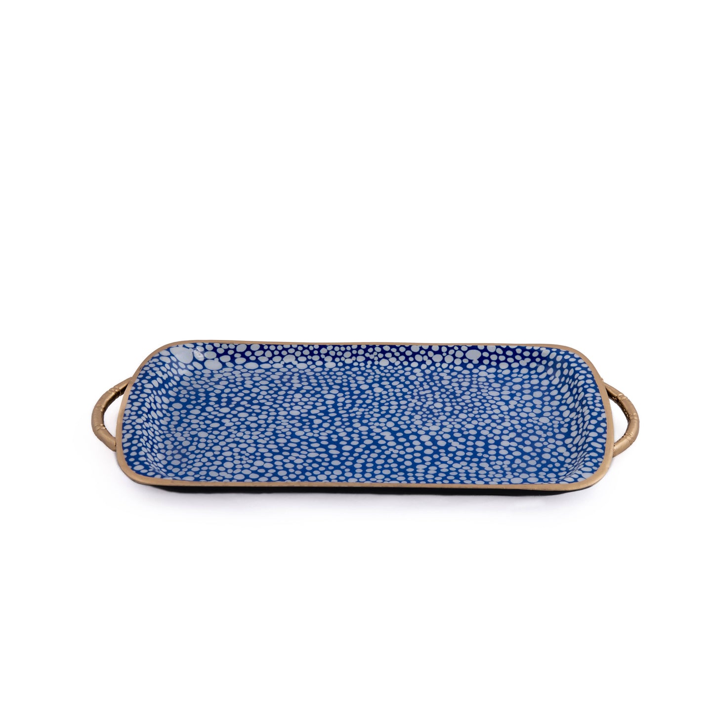 Shagreen Sasha Platter: Blue & White