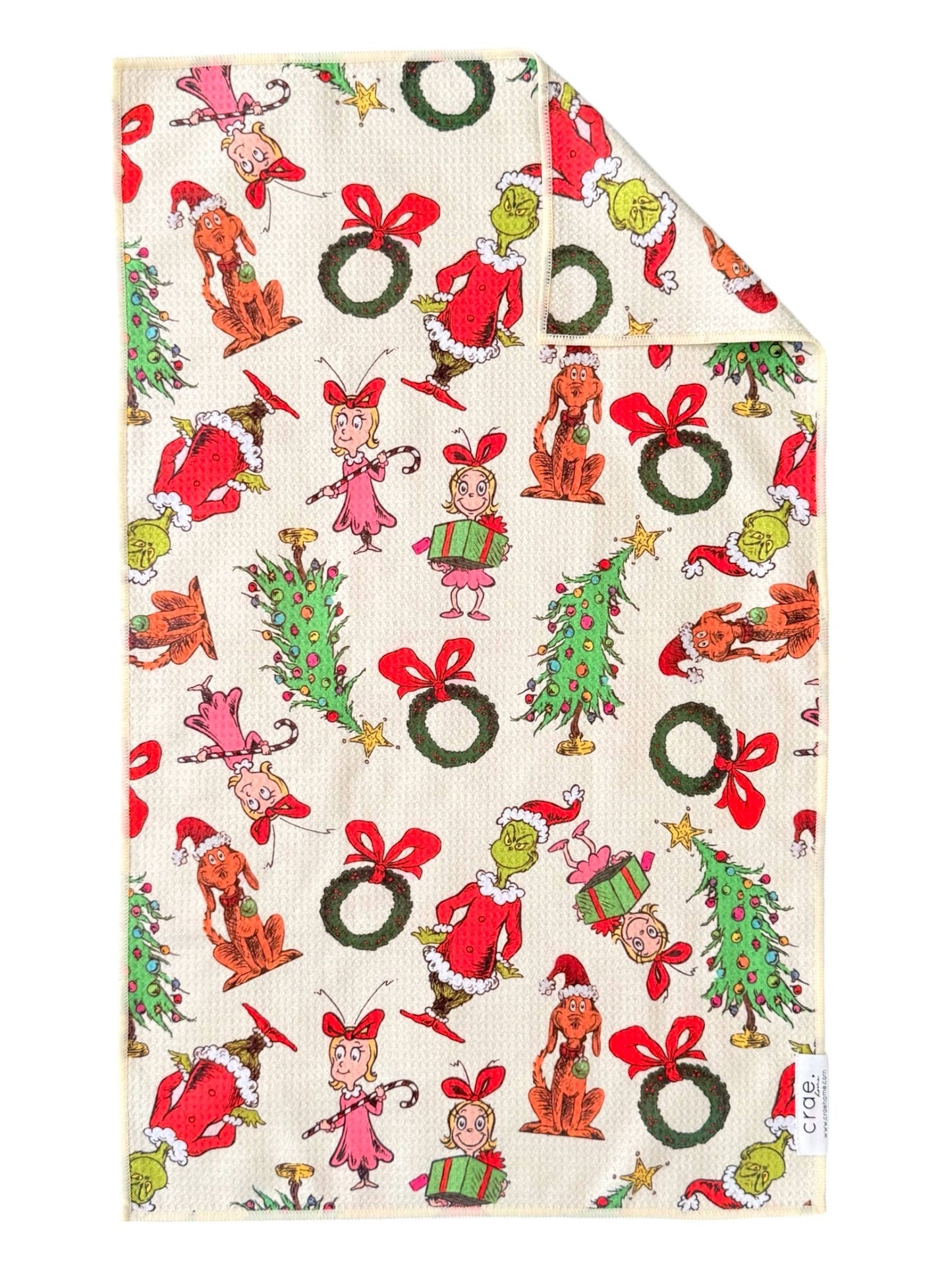 Whoville: Double-Sided Hand Towel: Cream / 17x27 in / Hand Towel