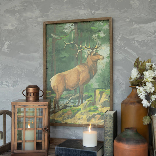 24" BUCK IN THE WOODS PAINT BY NUMBER PRINT