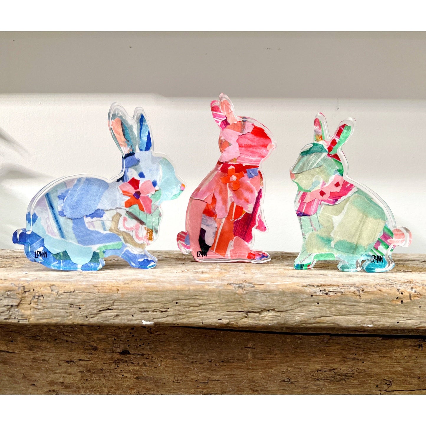 Acrylic Bunnies In Color