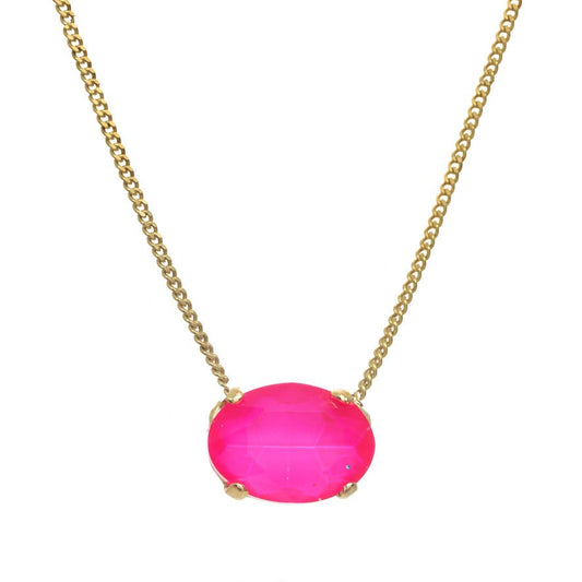 Iza Necklace: Electric Pink