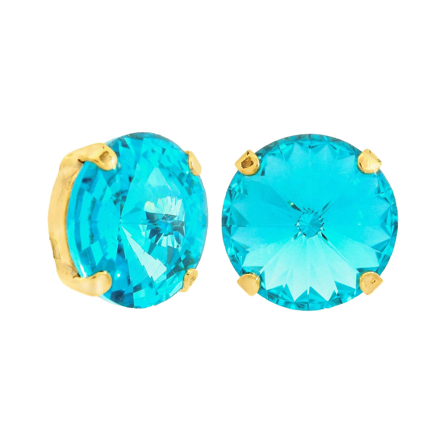 The Basics Studs: Aqua Bohemica Champagne