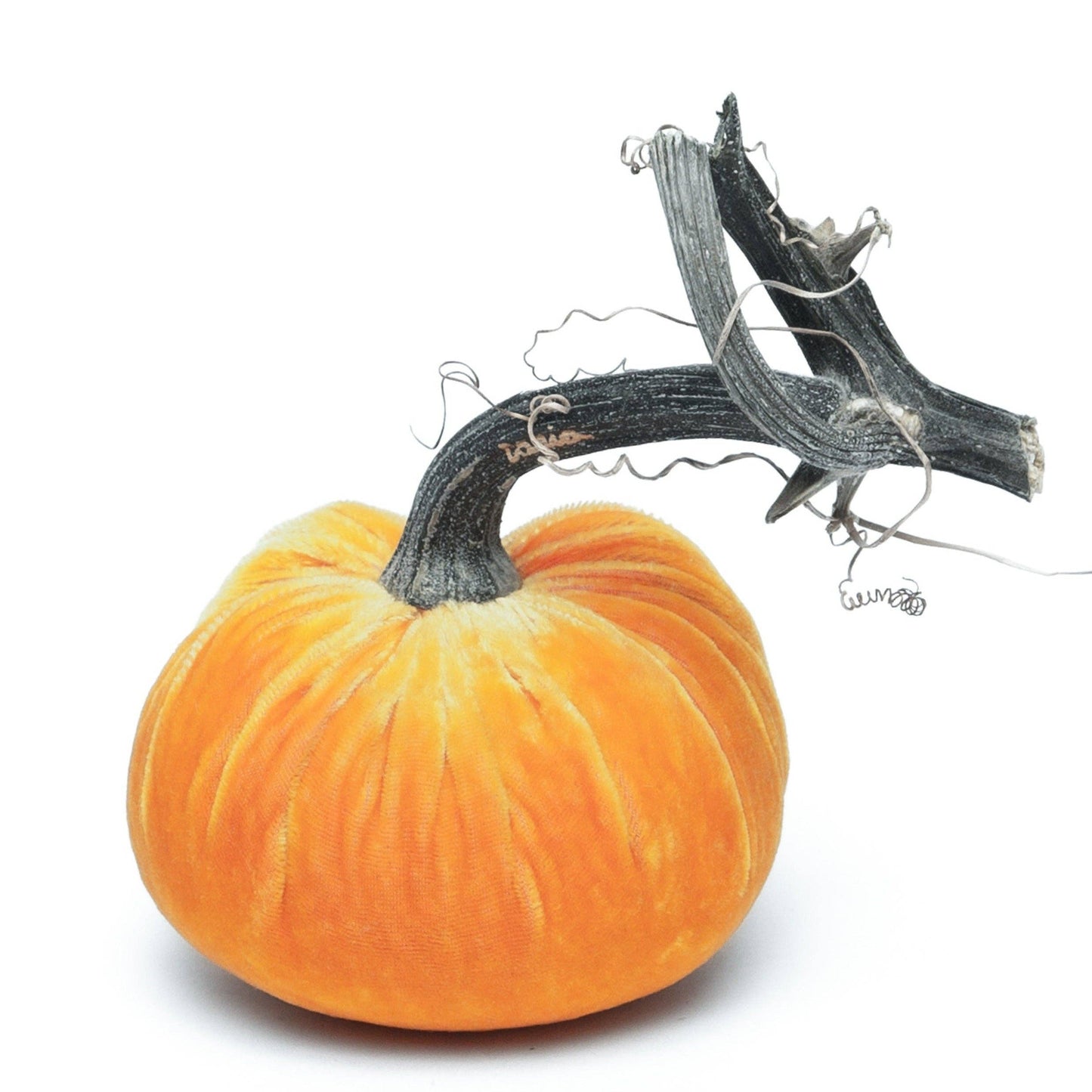 Carrot Silk Velvet Pumpkin: 3"
