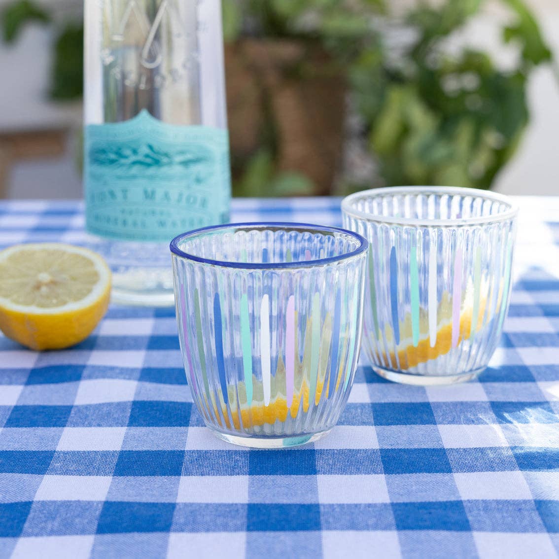 Blue & White Gingham Tablecloth | Tableware |