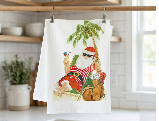 Pamela Cassidy Designs - Santa Baby Kitchen Towel
