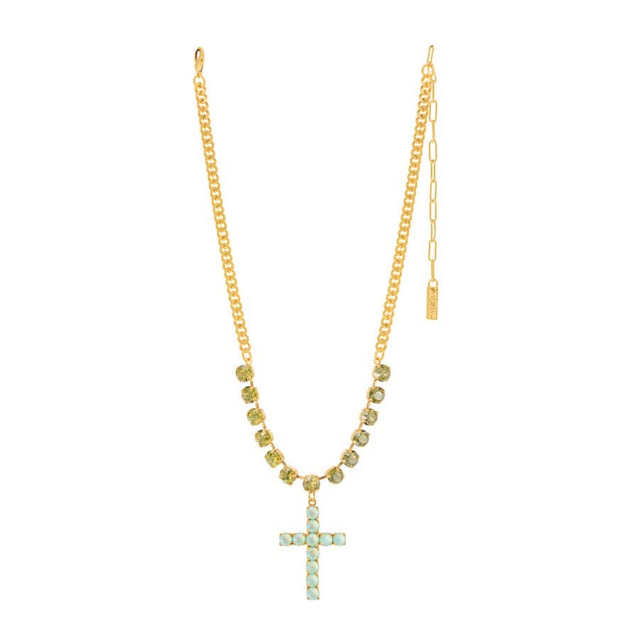 Mini Sofitella Necklace: Soft Mint Ignite Glacier Blue
