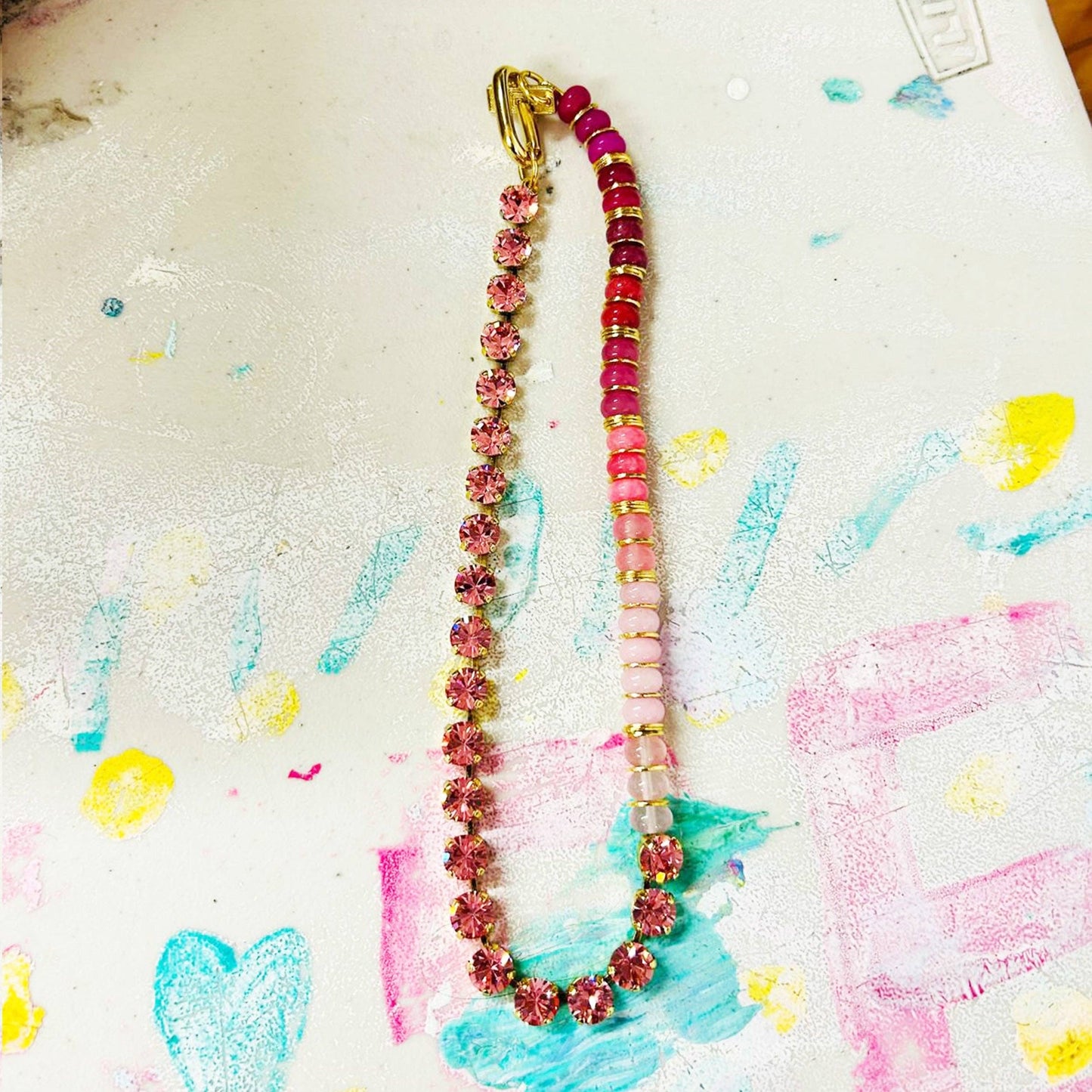 Faye Necklace: Peachfuzz