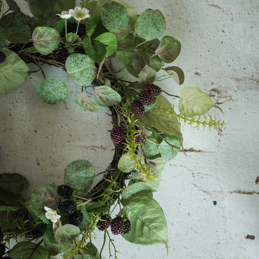 24" BLACKBERRY & RASPBERRY WREATH
