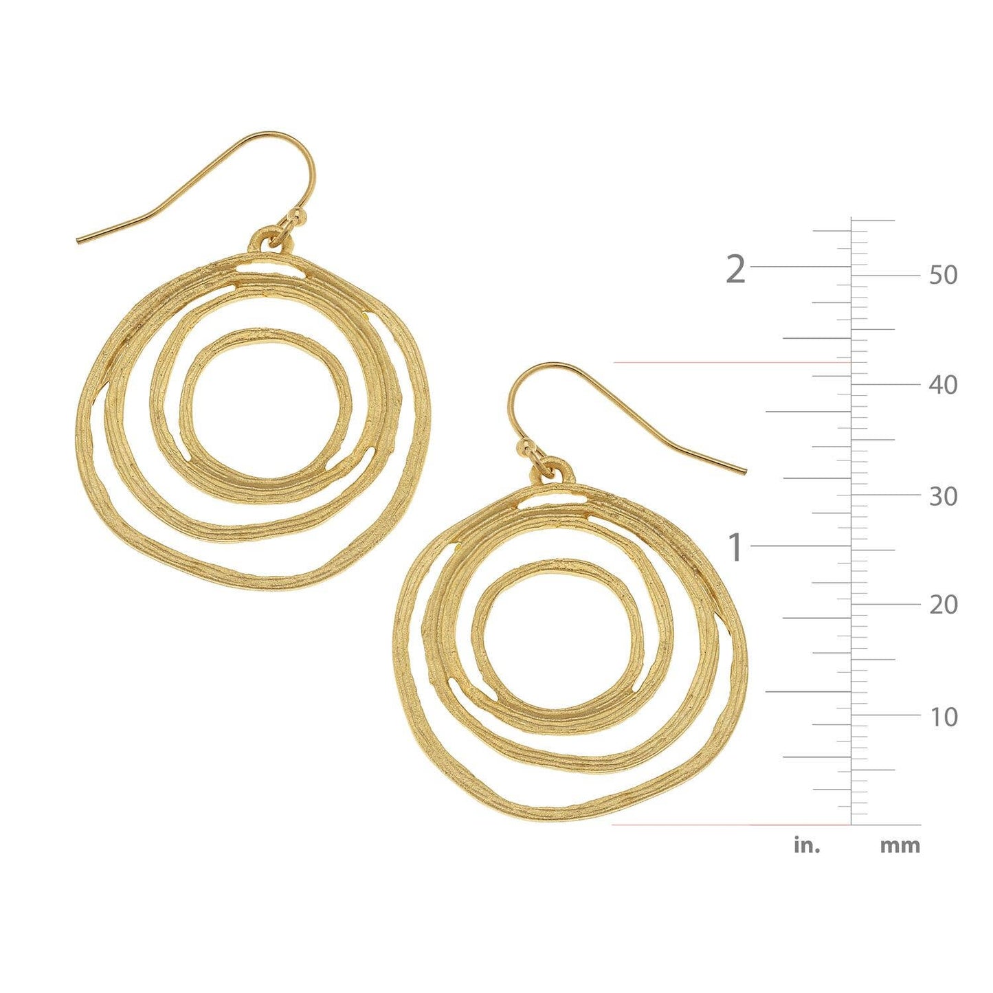 Gold Filigree Cut Out Earrings