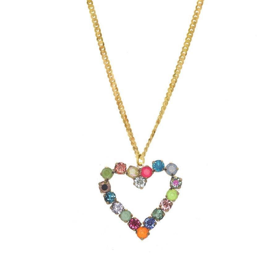 Mini Heart POP Necklace: Antique Gold